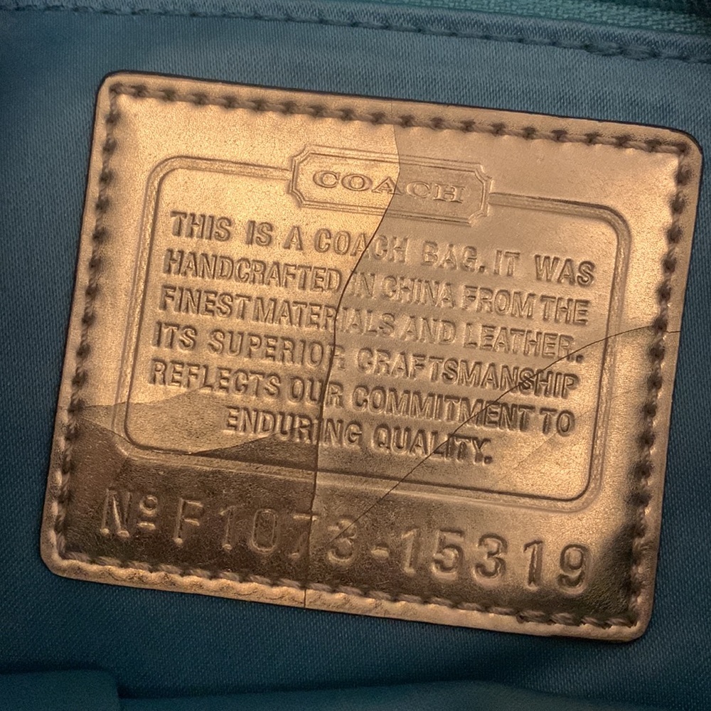 Coach Poppy Bag with crossbody - Picture 12 of 13